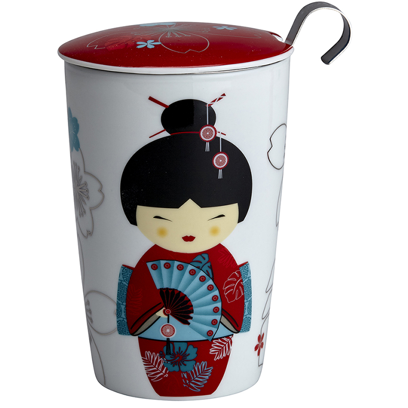 Tisanière Japonnaise Rouge avec infuseur